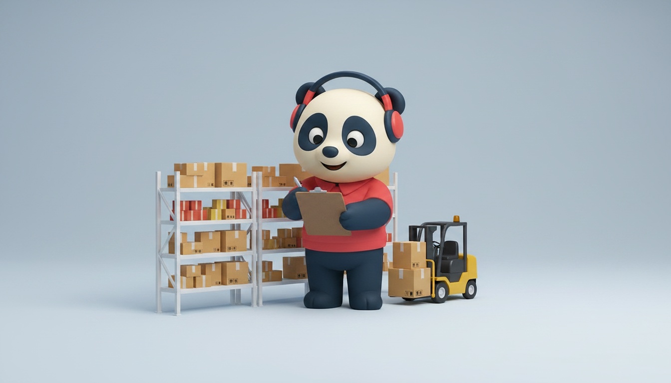 Depoda sayım yapan panda — Operasyon paketi
